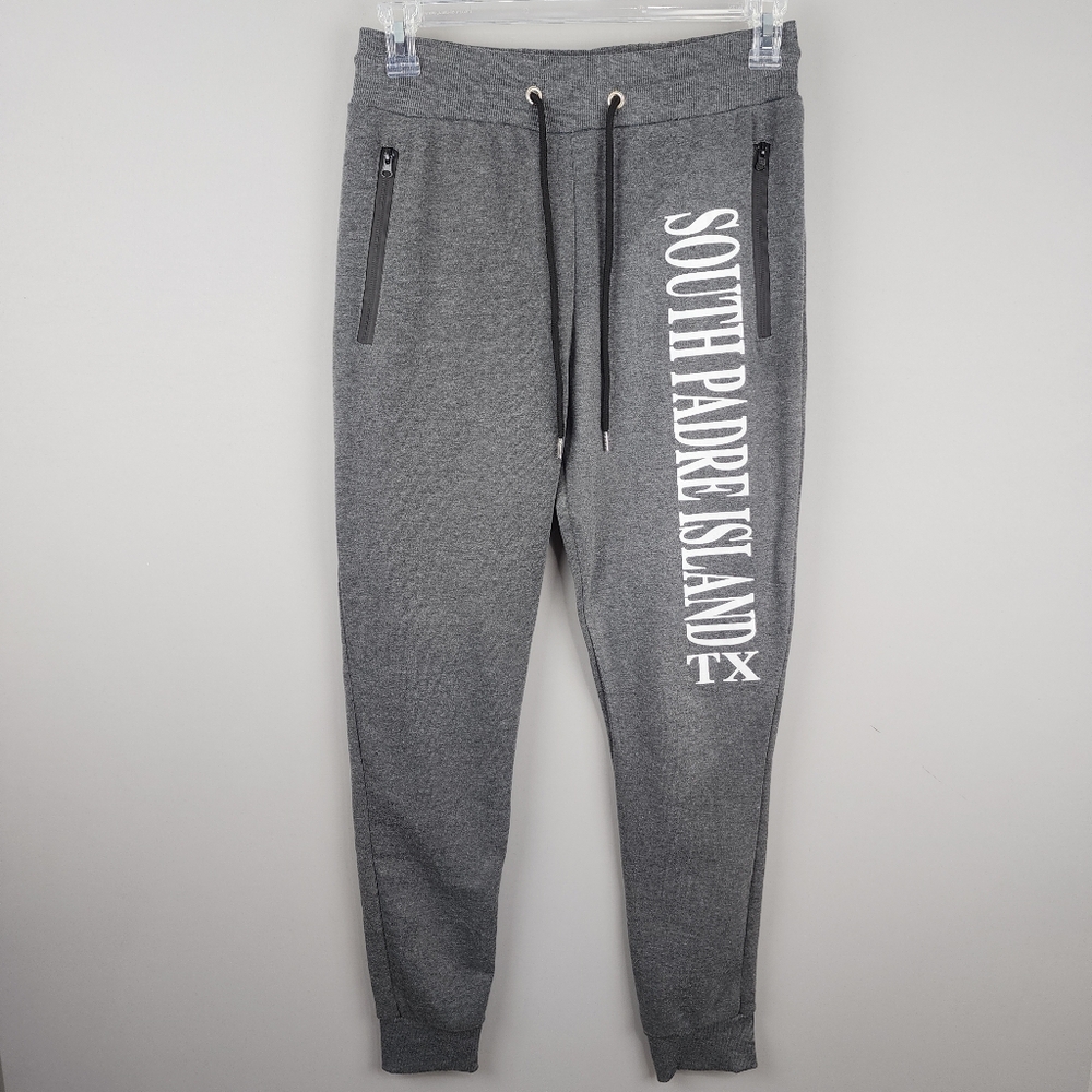 Avenue Gray Jogger Sweatpants South Padre Island TX Sz Small